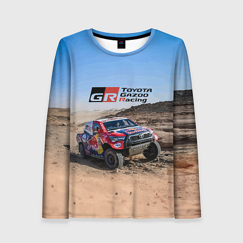 Женский лонгслив Toyota Gazoo Racing Rally Desert Competition Ралли / 3D-принт – фото 1