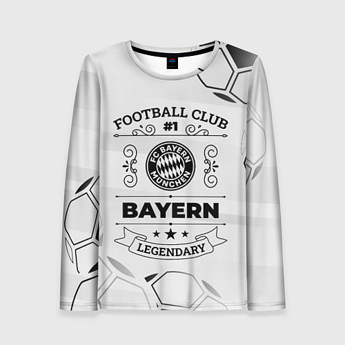 Женский лонгслив Bayern Football Club Number 1 Legendary / 3D-принт – фото 1