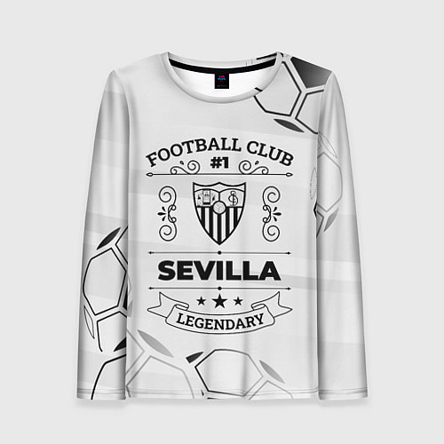 Женский лонгслив Sevilla Football Club Number 1 Legendary / 3D-принт – фото 1