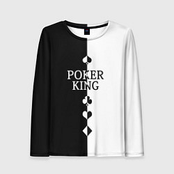Лонгслив женский Король Покера Black, цвет: 3D-принт