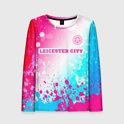 Женский лонгслив Leicester City Neon Gradient