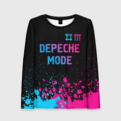 Лонгслив женский Depeche Mode Neon Gradient, цвет: 3D-принт