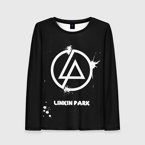 Женский лонгслив Linkin Park логотип краской / 3D-принт – фото 1