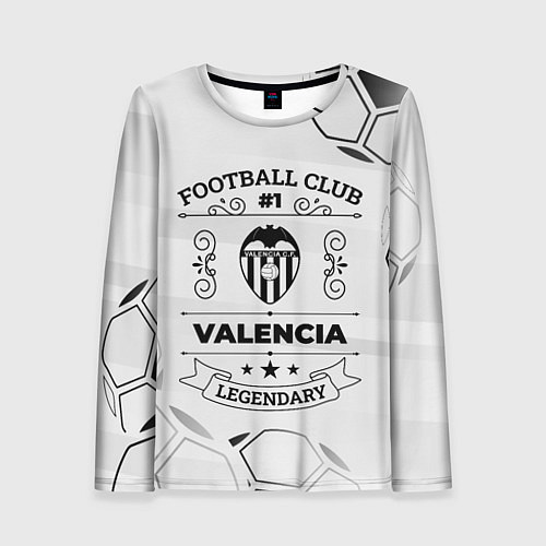 Женский лонгслив Valencia Football Club Number 1 Legendary / 3D-принт – фото 1