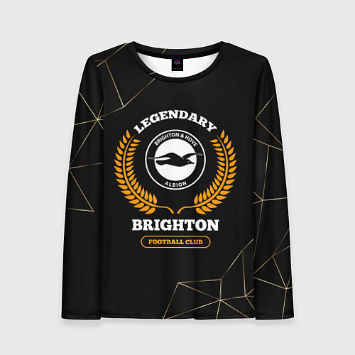 Женский лонгслив Лого Brighton и надпись Legendary Football Club на / 3D-принт – фото 1