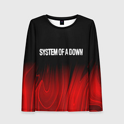 Женский лонгслив System of a Down Red Plasma