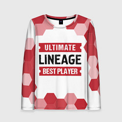 Женский лонгслив Lineage: красные таблички Best Player и Ultimate