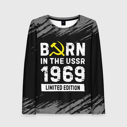 Женский лонгслив Born In The USSR 1969 year Limited Edition / 3D-принт – фото 1