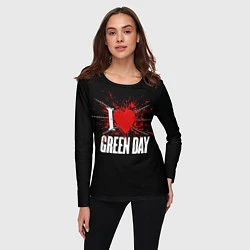 Лонгслив женский Green Day Сердце, цвет: 3D-принт — фото 2