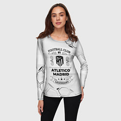 Лонгслив женский Atletico Madrid Football Club Number 1 Legendary, цвет: 3D-принт — фото 2