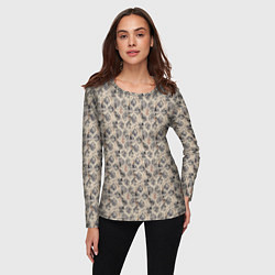 Лонгслив женский Змеиная кожа, питон, цвет: 3D-принт — фото 2