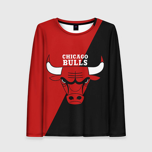 Женский лонгслив Chicago Bulls NBA / 3D-принт – фото 1