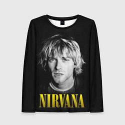 Женский лонгслив Nirvana - Kurt Donald Cobain