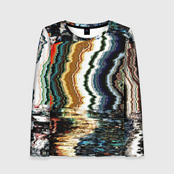 Женский лонгслив Glitch pattern - fashion trend