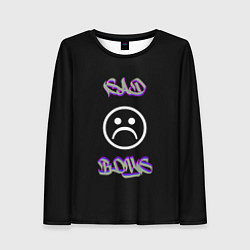 Лонгслив женский Sad boys лого, цвет: 3D-принт