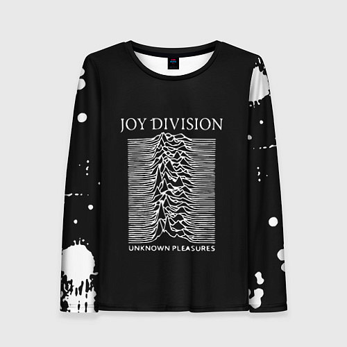 Женский лонгслив Joy Division - unknown pleasures / 3D-принт – фото 1