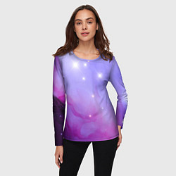 Лонгслив женский Космическое одеяло, цвет: 3D-принт — фото 2