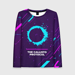 Лонгслив женский Символ The Callisto Protocol в неоновых цветах на, цвет: 3D-принт