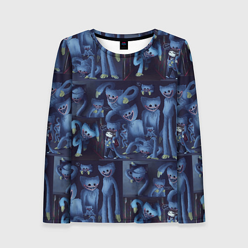 Женский лонгслив Хагги Вагги паттерн / 3D-принт – фото 1