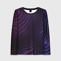 Женский лонгслив Волнистый металлик