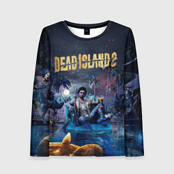 Лонгслив женский Dead island 2 герой в ночи, цвет: 3D-принт