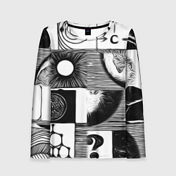 Женский лонгслив Вопросы из космоса