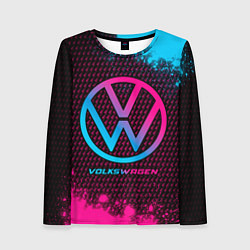 Женский лонгслив Volkswagen - neon gradient