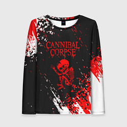 Лонгслив женский Cannibal Corpse -краска, цвет: 3D-принт
