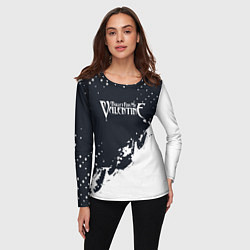 Лонгслив женский Bullet For My Valentine краска, цвет: 3D-принт — фото 2