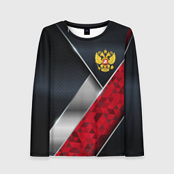 Женский лонгслив Red & black Russia