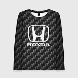 Лонгслив женский Honda абстракция карбон, цвет: 3D-принт