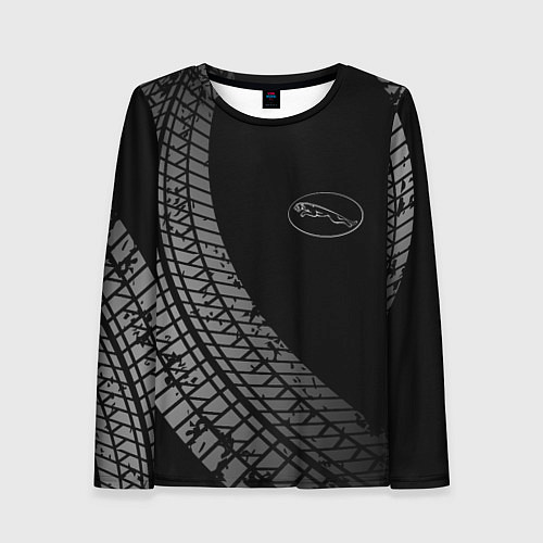 Женский лонгслив Jaguar tire tracks / 3D-принт – фото 1