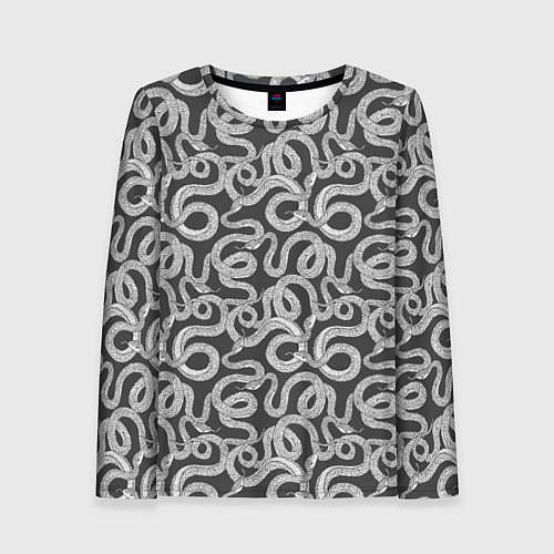 Женский лонгслив Змея с языком / 3D-принт – фото 1