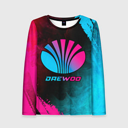 Женский лонгслив Daewoo - neon gradient