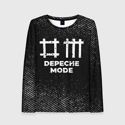 Женский лонгслив Depeche Mode с потертостями на темном фоне