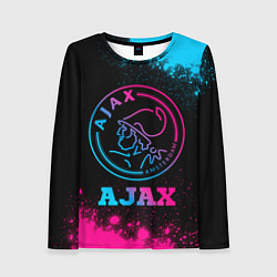Женский лонгслив Ajax - neon gradient