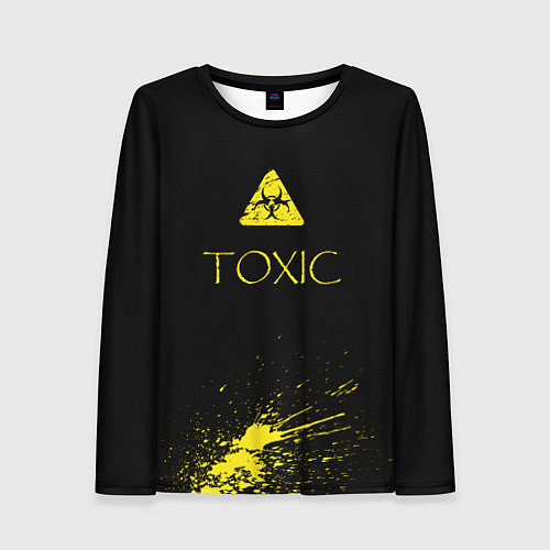 Женский лонгслив TOXIC - Биологическая опасность / 3D-принт – фото 1