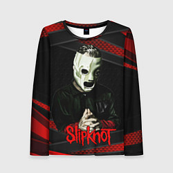 Женский лонгслив Slipknot black & red