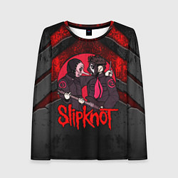 Лонгслив женский Slipknot black and red, цвет: 3D-принт
