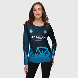 Лонгслив женский AC Milan legendary форма фанатов, цвет: 3D-принт — фото 2