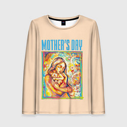 Женский лонгслив Mothers Day - дитя с матерью