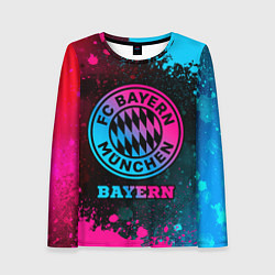 Женский лонгслив Bayern - neon gradient