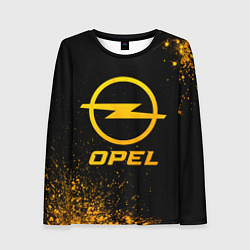 Женский лонгслив Opel - gold gradient