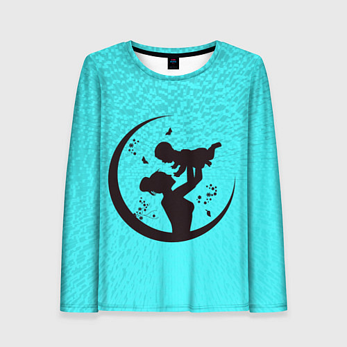 Женский лонгслив Дитя с мамой / 3D-принт – фото 1