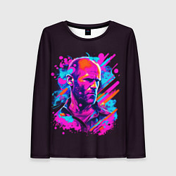 Женский лонгслив Jason Statham - pop art