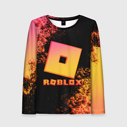 Женский лонгслив Roblox logo gradient