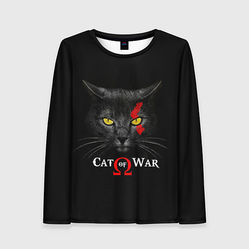 Женский лонгслив Cat of war collab / 3D-принт – фото 1