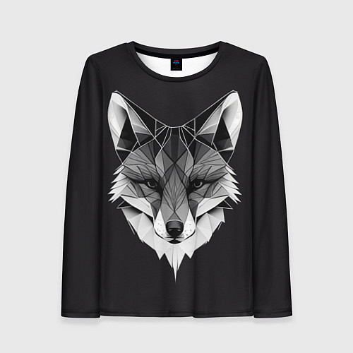 Женский лонгслив Lowpoly fox / 3D-принт – фото 1