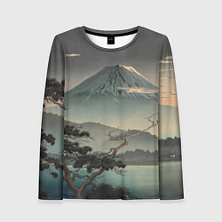 Лонгслив женский Великий вулкан Фудзияма, цвет: 3D-принт