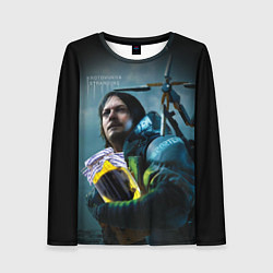 Лонгслив женский Кротовуха мем Death stranding, цвет: 3D-принт